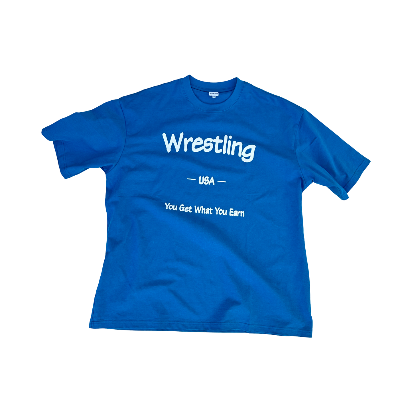 "Wrestling" Oversized T // Royal Blue